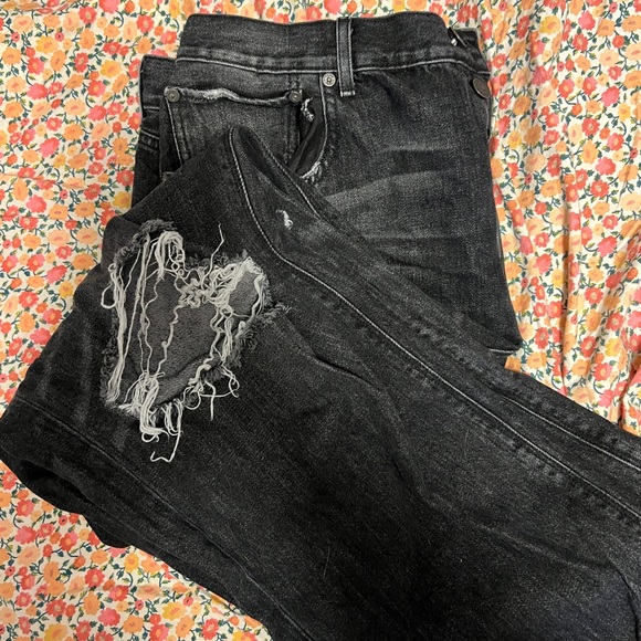 NWOT aeo black 90s boyfriend jeans size 18 - Picture 2 of 3